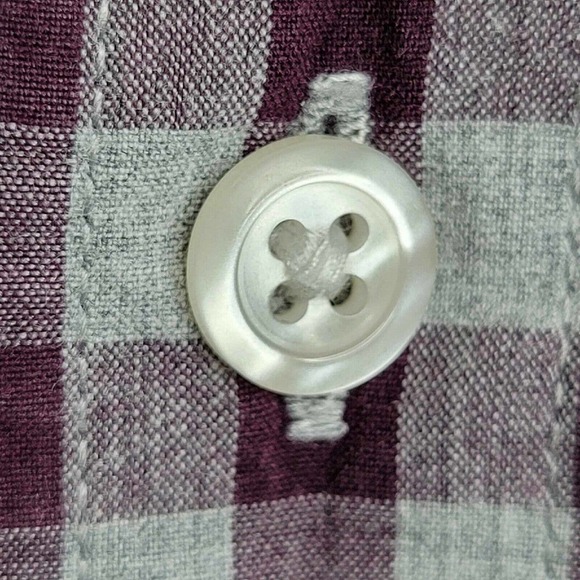 Bonobos Shirt Button Down Mens Size M Maroon Gray Plaid Tailored Slim Fit LS - Picture 5 of 9